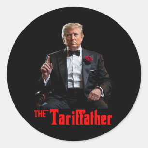 Adesivo Redondo Trump Tarifdad Tariffinador Dia de Libertação Tari