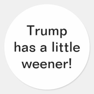 Adesivo Redondo Trump tem um pintinho Hankamer Artjunkhaus