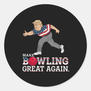 Adesivo Redondo Trump Torna A Boliche Excelente Novamente - Patrió