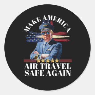 Adesivo Redondo Trump Torna o Excelente de Viagem da América mais 