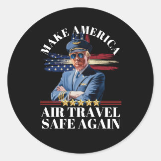 Adesivo Redondo Trump Torna o Excelente de Viagem da América mais 