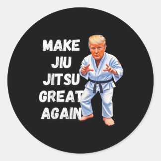 Adesivo Redondo Trump Torne Excelente Jiu-jitsu Novamente Bjj