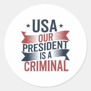 Adesivo Redondo Trump Usa Nosso Presidente É Um Crime