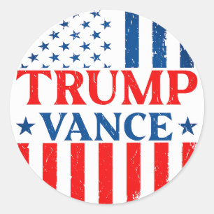 Adesivo Redondo Trump Vance