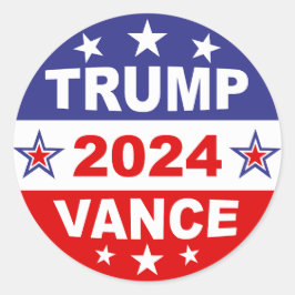 ADESIVO REDONDO TRUMP VANCE 2024