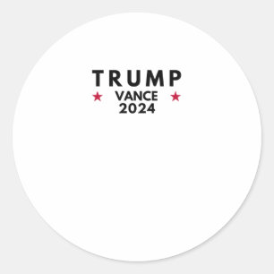 Adesivo Redondo Trump Vance 2024