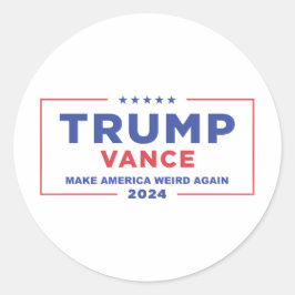 ADESIVO REDONDO TRUMP VANCE 2024