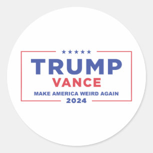 ADESIVO REDONDO TRUMP VANCE 2024