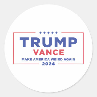 ADESIVO REDONDO TRUMP VANCE 2024