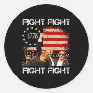 Adesivo Redondo Trump Vance 2024 Fight