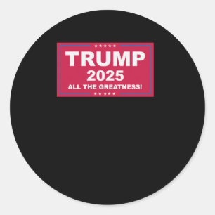 Adesivo Redondo Trump Vance 2025 Toda A Grandeza () 1