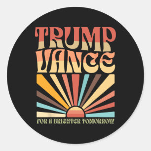 Adesivo Redondo Trump Vance 2025 Trump Mega 2025 47º Presidente