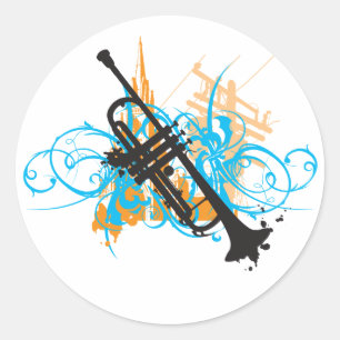 Adesivo Redondo Trumpet urbano
