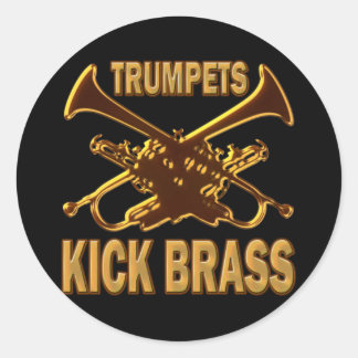 ADESIVO REDONDO TRUMPETS KICKRASS