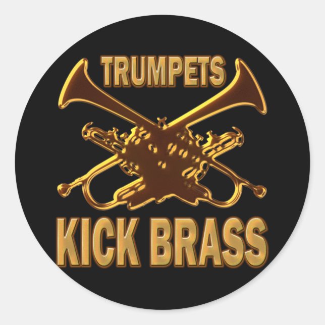 ADESIVO REDONDO TRUMPETS KICKRASS (Frente)