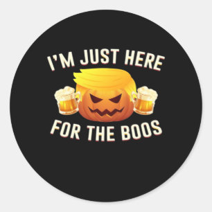 Adesivo Redondo Trumpkin Apenas Para A Figurinha Do Boos Halloween