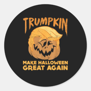 Adesivo Redondo Trumpkin Torna O Excelente De Halloween Novamente
