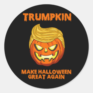 Adesivo Redondo Trumpkin Usa Torna O Excelente De Halloween Novame