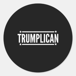 Adesivo Redondo Trumplicano Trump Republicano Eleição 2020