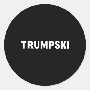 Adesivo Redondo Trumpski Engraçado Polonês Trump Shirt