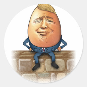 Adesivo Redondo Trumpty Dumpty