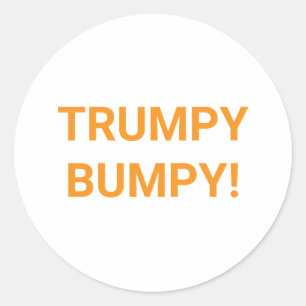Adesivo Redondo TRUMPY BUMPY Arte de Capa de História em Quadrinho