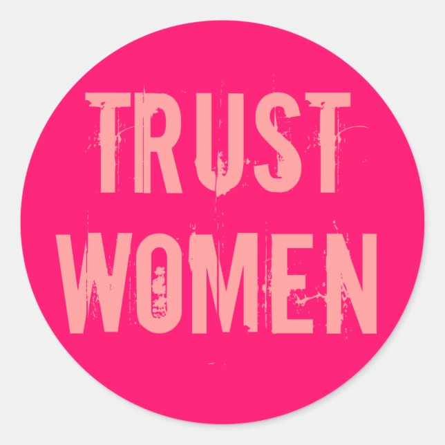 Adesivo Redondo Trust Women (Frente)