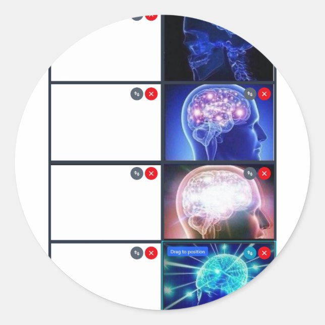 Adesivo Redondo TRVMP Custom Meme Sticker (Frente)