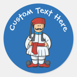 Adesivo Redondo Tsolias Cartoon