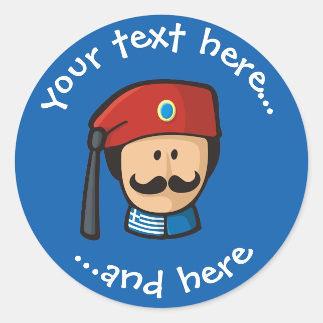 Adesivo Redondo Tsolias Head (Frente)