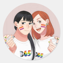 Adesivo Redondo Tsukuritai Onna para Tabetai Onna | Orgulho