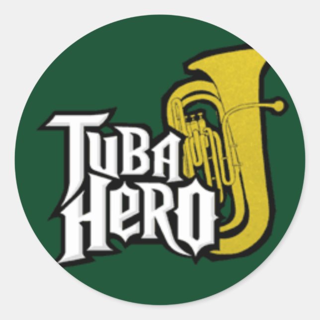 Adesivo Redondo tuba_herói (Frente)