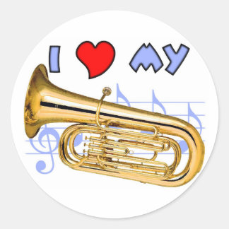 Adesivo Redondo Tuba Love