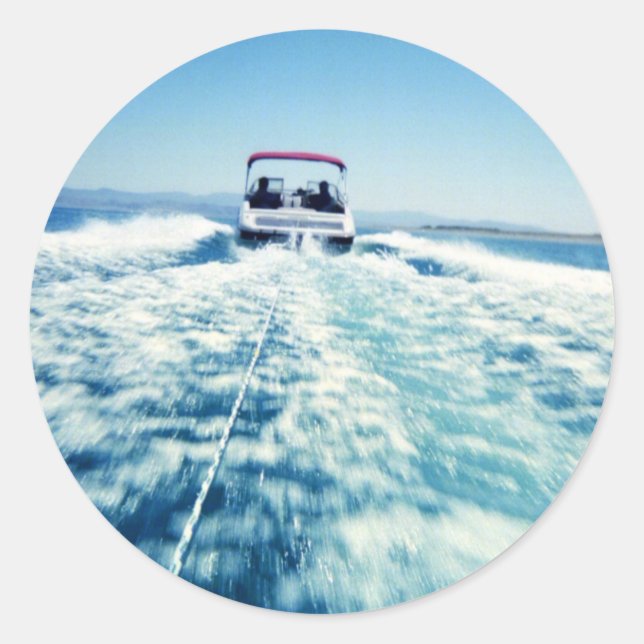 Adesivo Redondo Tubagem no lago Pirâmide (Frente)