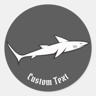 Adesivo Redondo Tubarão