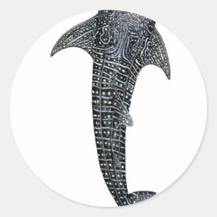 Adesivo Redondo Tubarão-baleia