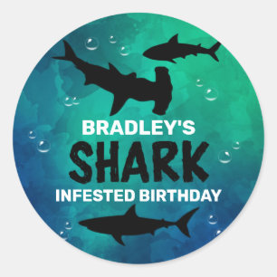 Adesivo Redondo Tubarão infestado em qualquer rota clássica de Fes