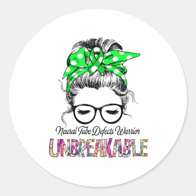 Adesivo Redondo Tubo Neural Dificulta Dificuldades de Sensibilizaç (Frente)