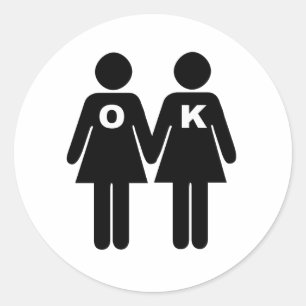 Adesivo Redondo TUDO BEM SER GAY (lésbica)