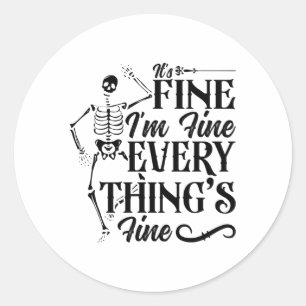 Adesivo Redondo Tudo bem, sou uma fina tecnologia radiológica