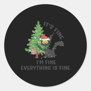 Adesivo Redondo Tudo bem, tudo está bem, Elf Xmas Matc.
