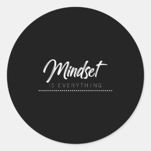 Adesivo Redondo Tudo É Motivação De Mente Inspiracional Mindset