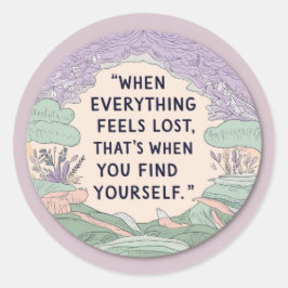 Adesivo Redondo Tudo Perdido Padrões