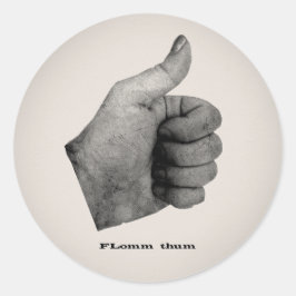 Adesivo Redondo Tum FLomm