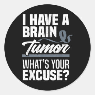 Adesivo Redondo Tumor cerebral Com licença, Tumor cerebral Awarene