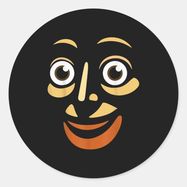 Adesivo Redondo Tung Tung Tung Sahur Costume  (Frente)