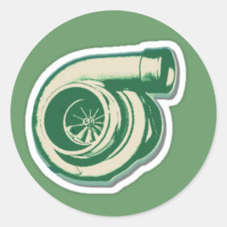 Adesivo Redondo Turbo Verde