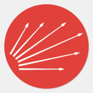 Adesivo Redondo Turco seis setas