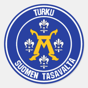 Adesivo Redondo Turku Round Emblem