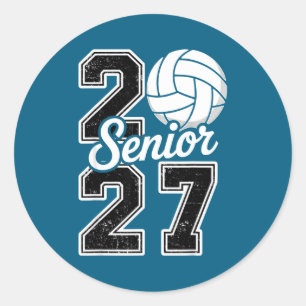 Adesivo Redondo Turma 2027 Volei Senior 2027